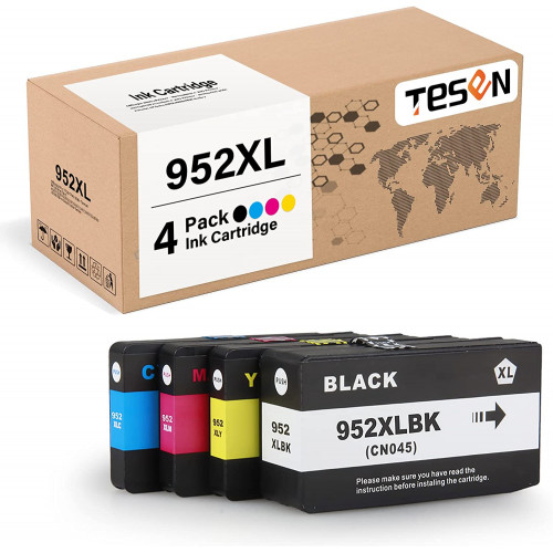 HP 952XL Remanufactured Ink Cartridge 4-Piece Combo Pack